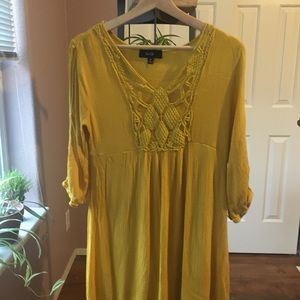 Yellow vintage style dress